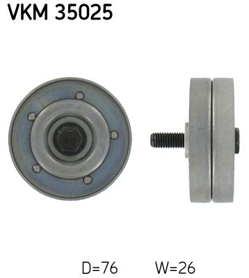 Obrázok Vratná/vodiaca kladka rebrovaného klinového remeňa SKF  VKM35025